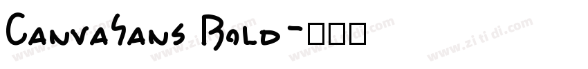 CanvaSans Bold字体转换